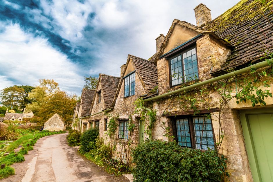 Traditional English stone cottages